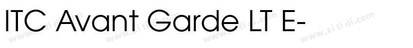 ITC Avant Garde LT E字体转换